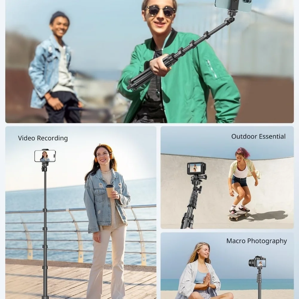 Universal Black Tripod with Remote